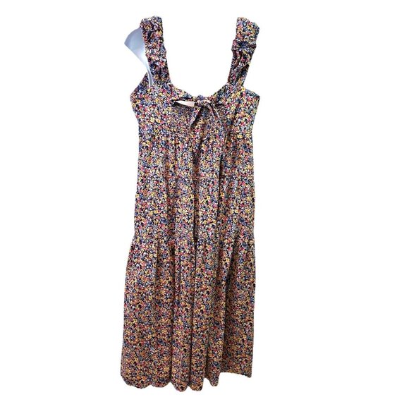 Old Navy Womens Dress Floral Smocked Ruffle Strap Midi Cottagecore Boho Sz XXL - Picture 3 of 11